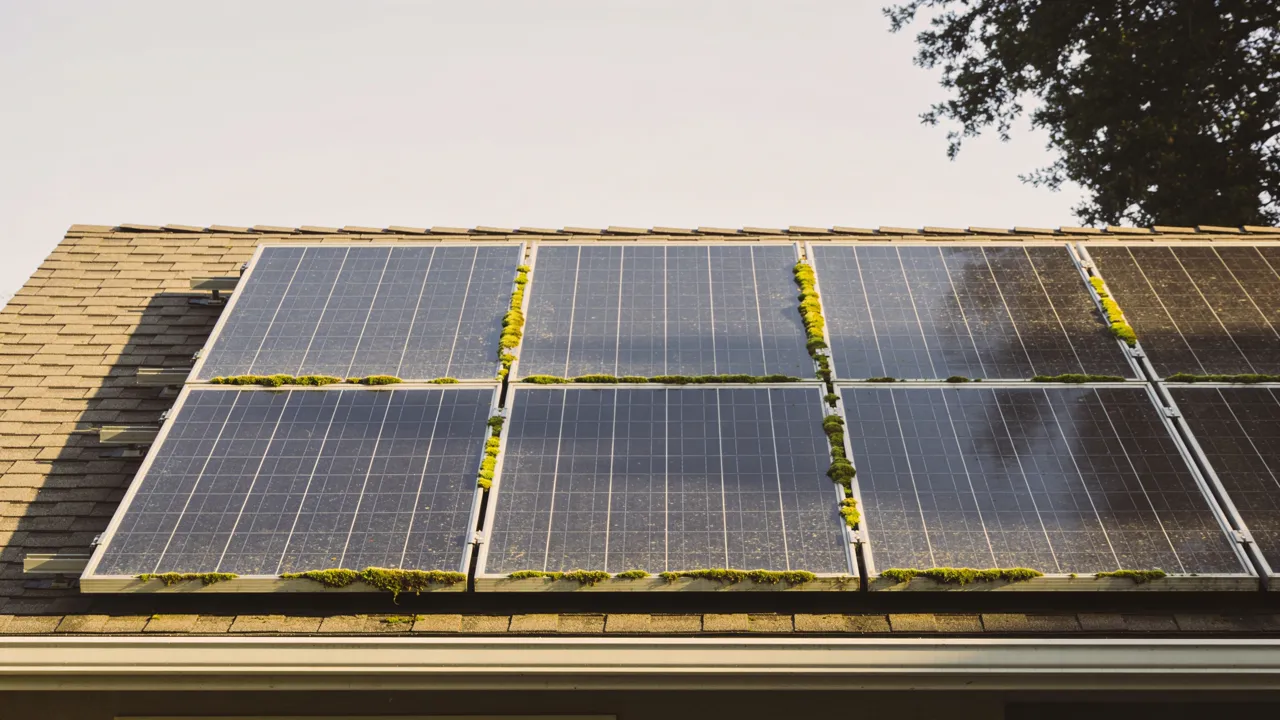 Moss and Algae on Solar Panels: Shaded Roofs in the Bay