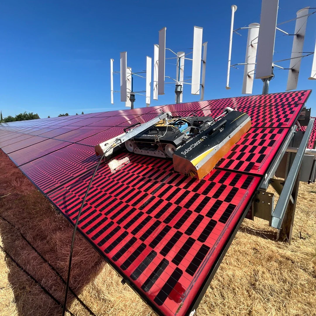 Vineyard solar panel cleaning service Napa Valley