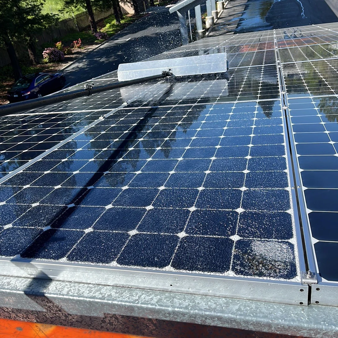East Bay school district solar panel cleaning service